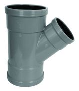 WAVIN WAFIX PVC MANCHET VERLOOP T-STUK 45° 160MM 3XM SN4