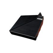 TERCA RAAMDORPEL HOEK 160MM 'ZWART VERGLAASD'