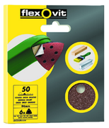 FLEXOVIT SCHUURVEL  DELTA 94 X 94MM P120 KLIT (6ST)