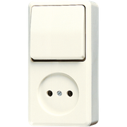 JUNG OPBOUW COMBINATIE SCHAKELAAR WISSEL 646A