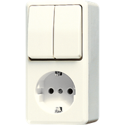 JUNG OPBOUW COMBINATIE SCHAKELAAR SERIEEL 675A R/A