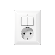 JUNG INBOUW COMBINATIE 1 WCD R/A - 1 SER. AS5575EUWW