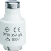 HAGER ZEKERING 35A 500V TRAAG