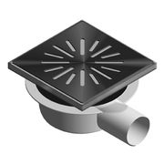 AQUABERG ABS VLOERPUT RVS 150 X 150MM ZV 50MM VERSTELBAAR