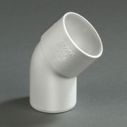 WAVIN PVC LIJM BOCHT 40MM 45° MOF/SPIE WIT