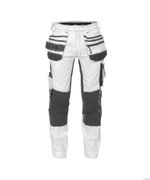 DASSY BROEK FLUX PAINTERS PESCO41 (245 GR) WIT/ANTRACIETGRIJS