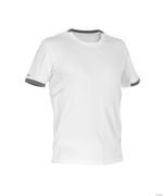 DASSY T-SHIRT NEXUS PES04 (141GR) WIT/ANTRACIETGRIJS