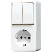 JUNG OPB.COMB.SERIE AP600 ALP.WIT R.A.