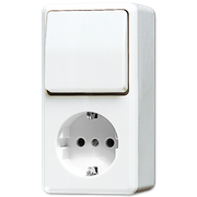 JUNG OPB.COMB.WISSEL AP600 ALP.WIT R.A.