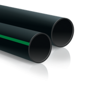  HDPE-BUIS MET GR.STREEP 25MM PN6.3 50MTR