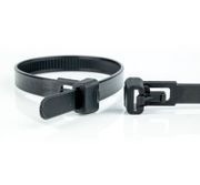  KABELBINDER HERSLUITBAAR 250X7.6 ZWART