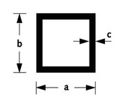 Roval Aluminium ALU VIERKANT 20 X 20 X 1,5MM (2 METER)