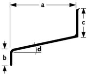 Roval Aluminium ALU WATERSLAG WA60 250CM