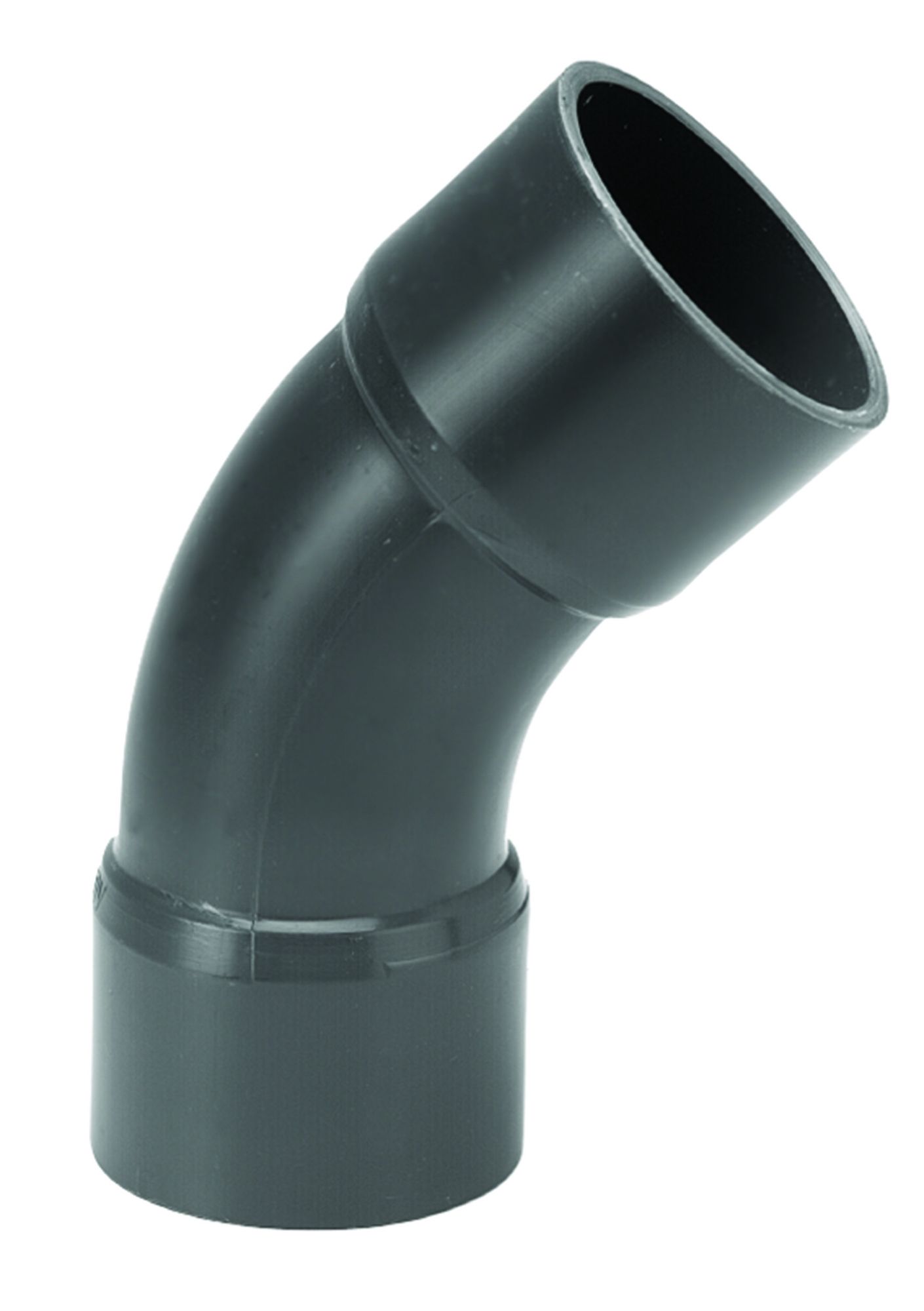 DRUK PVC BOCHT 50MM 45° 10 BAR