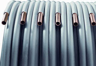 CUBUIS 22MM MET PVC MANTEL OP ROL 25MTR