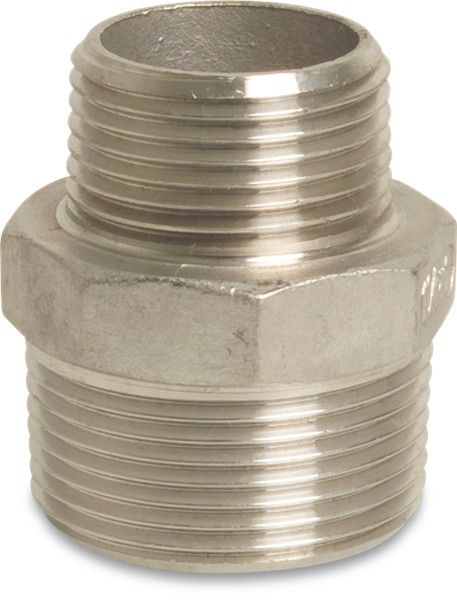 NR. 245 VERLOOPNIPPEL RVS 316 1/2