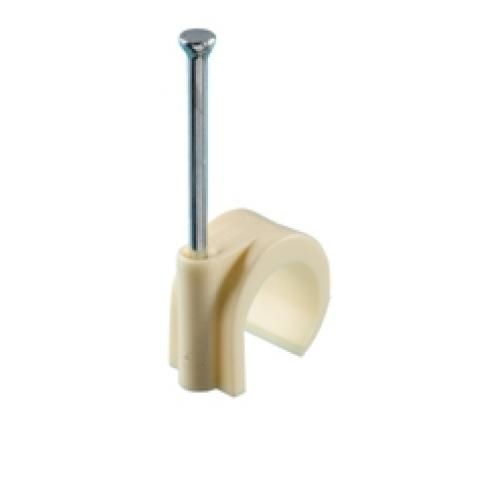 NEWLEC SPIJKERCLIP 16/19MM GEEL/CREME