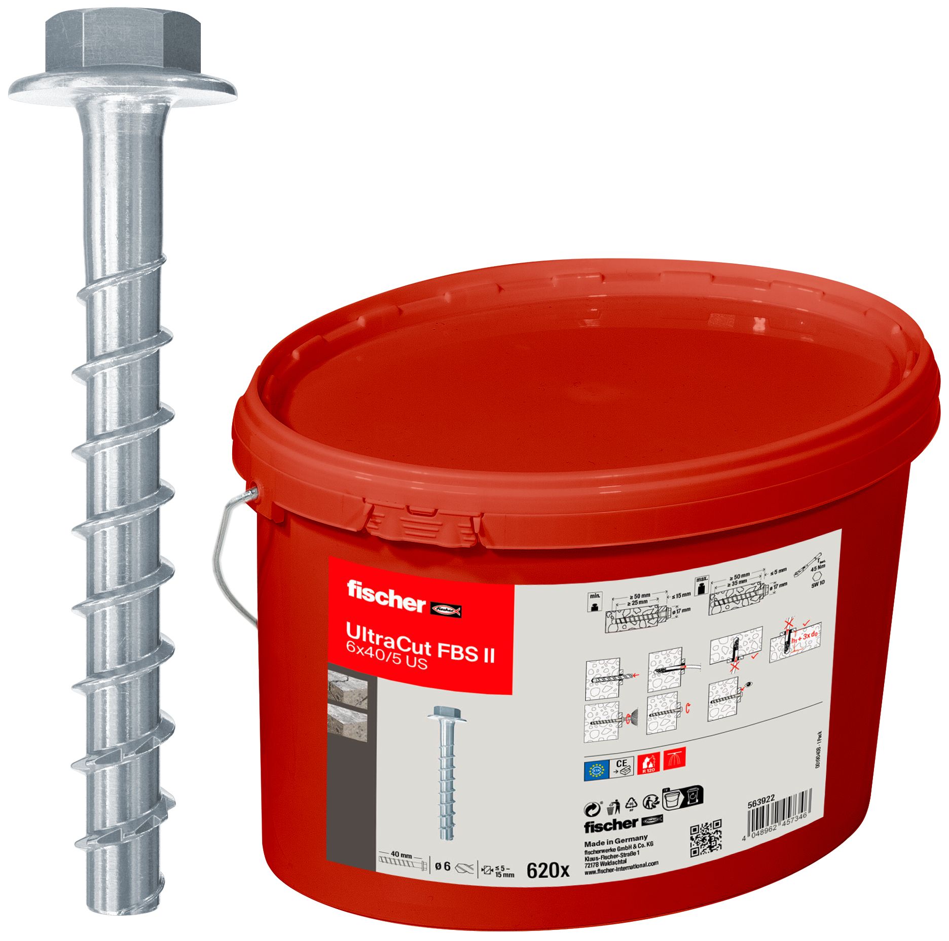 FISCHER BETONSCHROEF FBS II 6X40 US