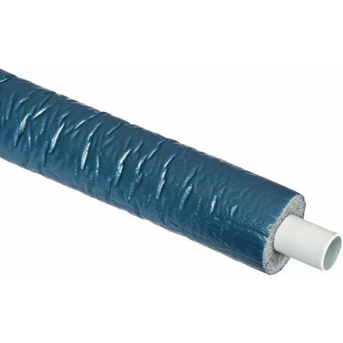 PERT/ALU BUIS 16MM X 2MM WIT MET BLAUWE ISOLATIE 9MM ROLLENGTE: 50MTR