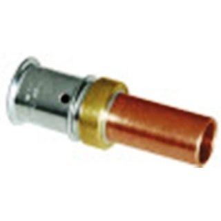 MESSING OVERGANG KOPPELING 25MM X CU22