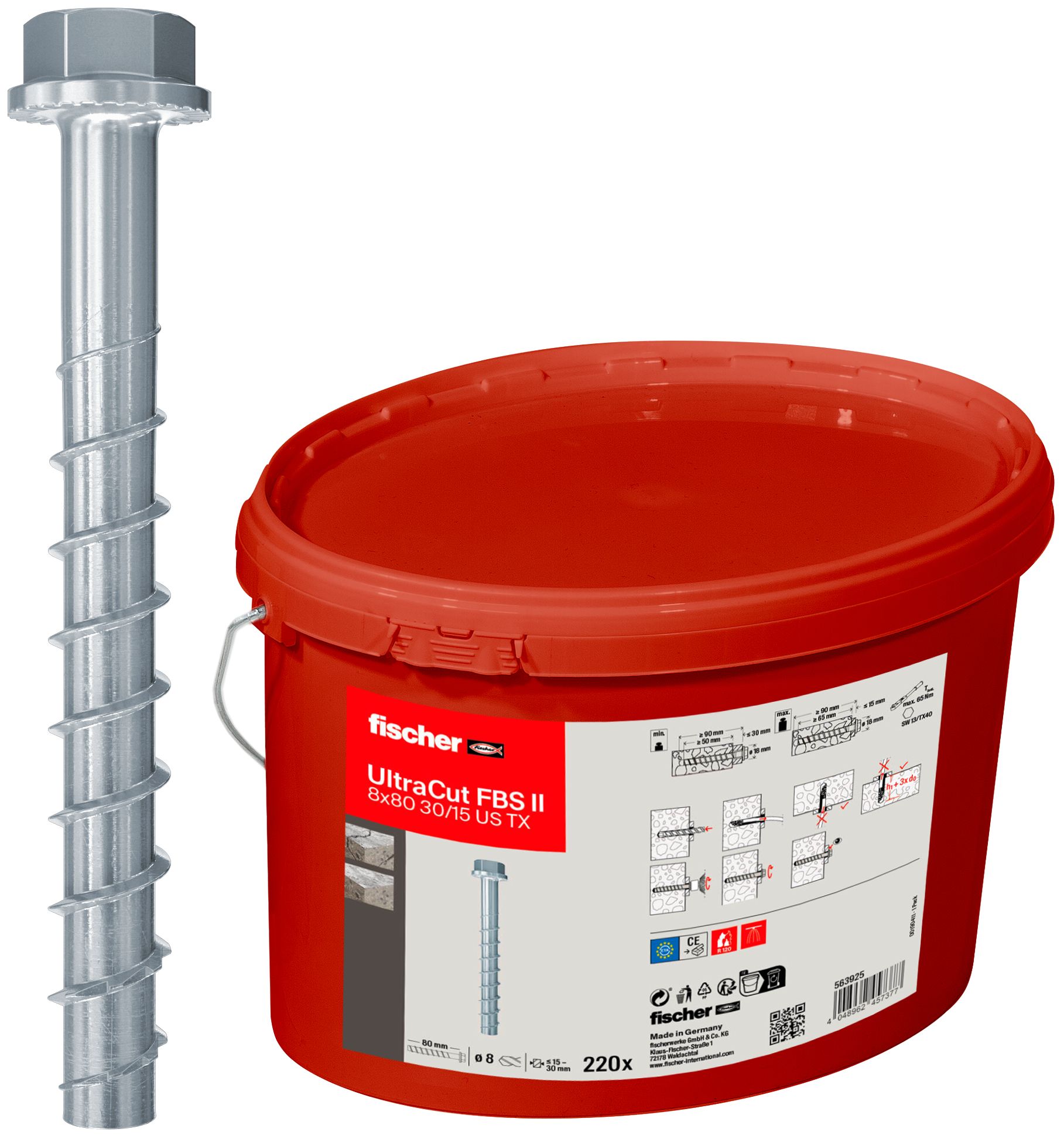 FISCHER BETONSCHROEF FBS II 6X80 US TX