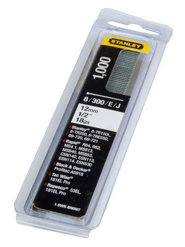 STANLEY BLISTER J-NAGELS 12MM 1000ST