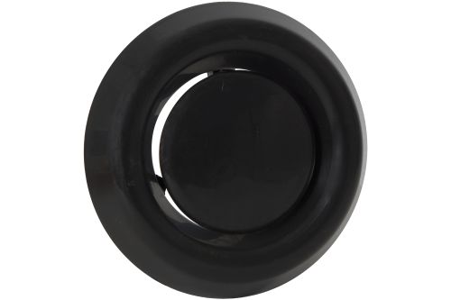 Nedco BV AFZUIGVENTIEL 125MM MET KLEMMEN ZWART