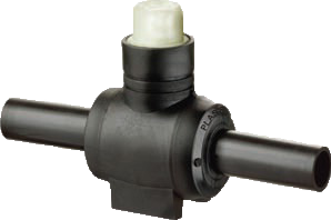 PLASSON PE ELEKTROLAS KOGELKRAAN 75 MM