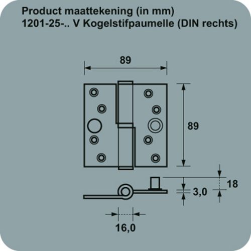 AXA KG.ST.PAUM. 89X89 3.5