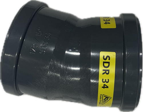 FUNKE PVC MANCHET BOCHT 15' 125MM MOF/MOF SN8
