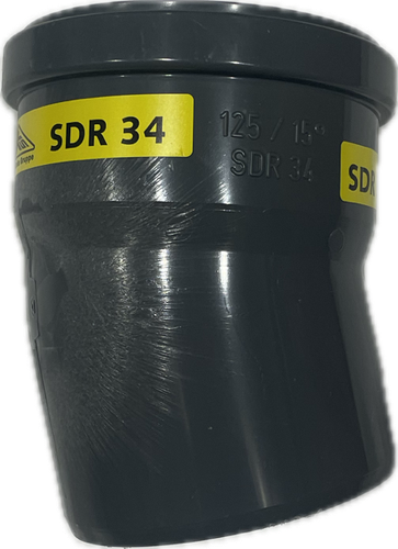 FUNKE PVC MANCHET BOCHT 15' 125MM MOF/SPIE SN8