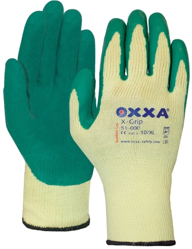 OXXA Premium HANDSCHOEN OXXA X-GRIP GEEL/GROEN MT 9