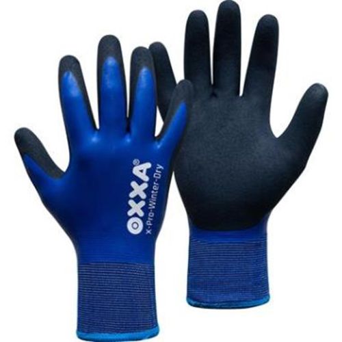 OXXA Premium WINTERDRY HANDSCHOEN ZWART/BLAUW 9