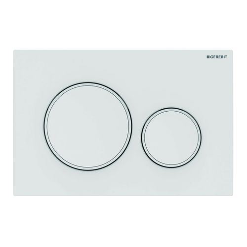 GEBERIT BEDIENINGSPLAAT ROUND MAT WIT
