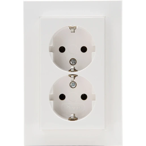 KOPP HK07 WANDCONTACTDOOS 2V RA HELDER WIT