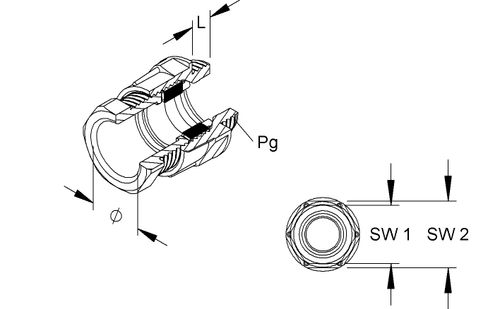 Niedax Group WARTEL PG16 GRIJS