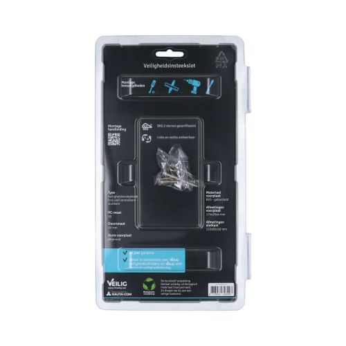  INSTEEKSLOT PC55 RVS VOORPLAAT AFGEROND