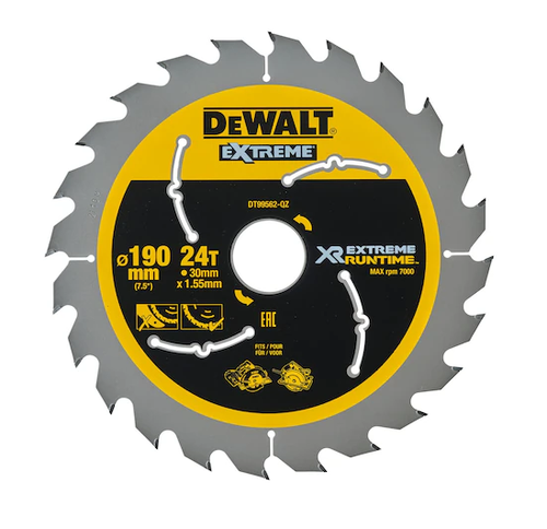 DEWALT ZAAGBLAD XTREME RUNTIME 190X30 24T CSB