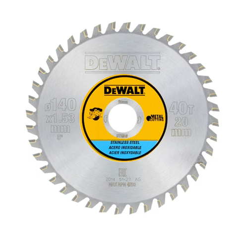 DEWALT CZB INOX/RVS 140X20X40T 1.13/1.53 MTCG+R