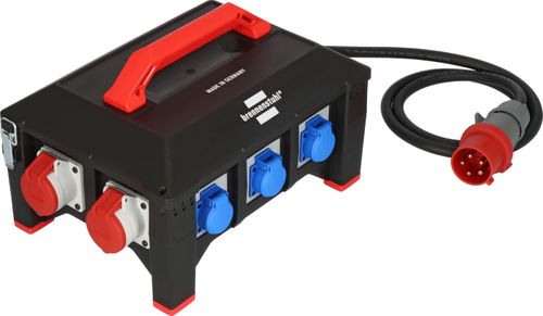 BRENNENSTUHL PROF RUBBER STROOMVERDELER BSV 5-32A FI 2M H07RN-F5G6.0 CEE32A+2X16A,6X 230V