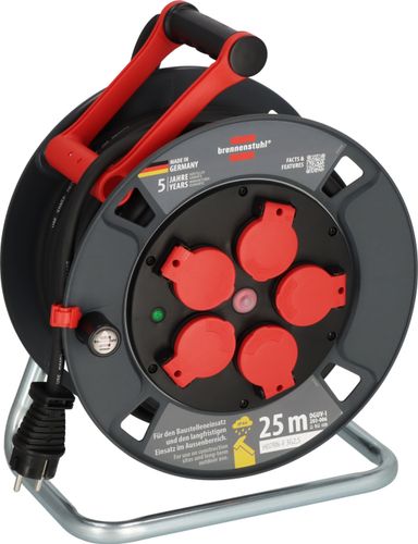 BRENNENSTUHL PROF KABELHASPEL 5-VOUDIG 300 KU 2200 IP44 25M H07RN-F 3G2,5