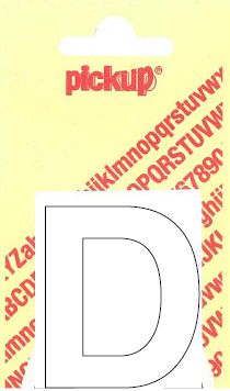  PLAKLETTER D HELVETICA 40MM WIT