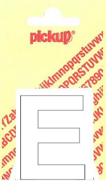  PLAKLETTER E HELVETICA 40MM WIT