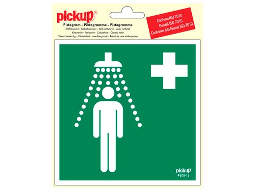  PICTOGRAM VINYL 15X15 VEILIGHEIDSDOUCHE