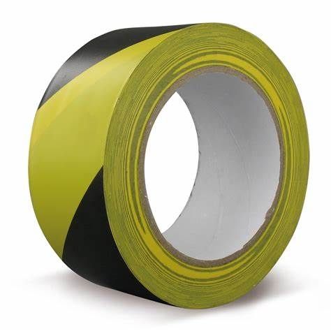  MARKERINGSTAPE G/Z ONVERPAKT 33MTR X5CM