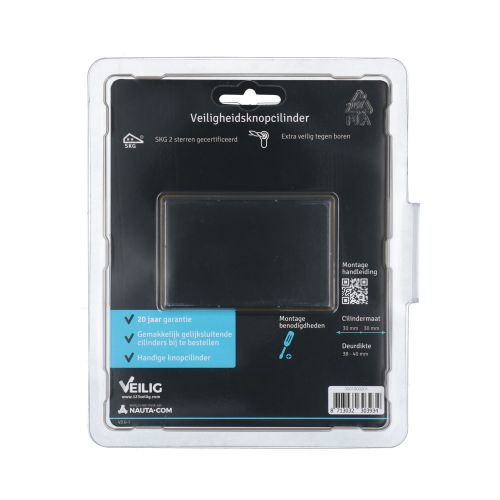  KNOPCILINDER S6 30/30 VERNIKKELD