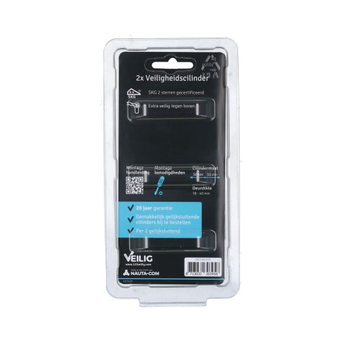  CILINDER S6 30/30 VERNIKKELD 2 GELIJKSL.