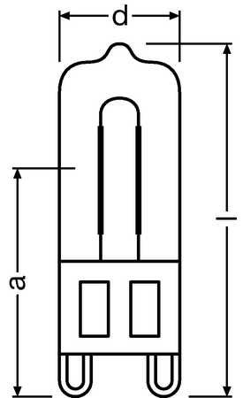 OSRAM HALOPIN ECO 33W 230V G9