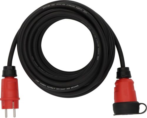 BRENNENSTUHL PROFESSIONAL VERLENGKABEL VN 1100 IP44 10MTR ZWART H07RN-F 3X1,5