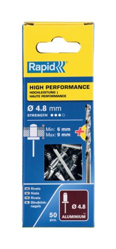 RAPID BLINDKLINKNAGELS HP 4,8X12MM 50ST